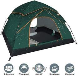 Effortless Automatic Pop-Up Tent for 3-4 Persons Waterproof & UV Protected