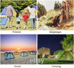 Effortless Automatic Pop-Up Tent for 3-4 Persons Waterproof & UV Protected