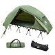 Elevated Camping Sleeping Cot Tent Stay Comfortable And Shielded From Elements