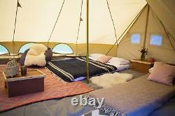 Emperor Bell Tent 100% Cotton Canvas 6 x 4m by Life Under Canvas