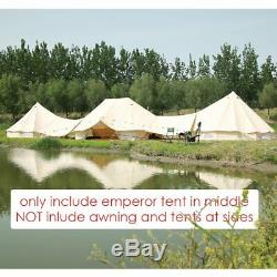 Emperor Twin Ultimate Bell Tent 6x4M Large Space 12persons Waterproof 3 Doors