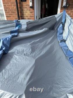 Eurohike Genus 400 Inflatable 4 Person Tunnel Tent 1 Door Grey/Blue