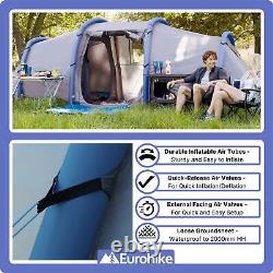 Eurohike Genus 800 Easy To Pitch Inflatable Waterproof 8 Person Tunnel Air Tent