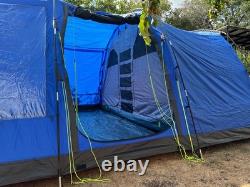 Eurohike Hampton 6 Man Tent + Habitat Universal Tent Porch Great Condition