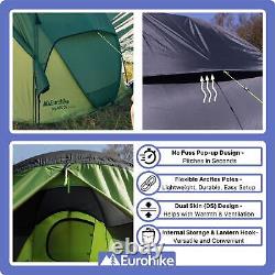 Eurohike Pop 400 Dual Skin Waterproof Tent, Pop-Up Tent, Camping Equipment