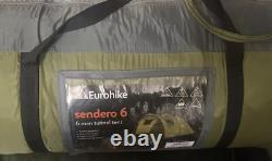 Eurohike Sendero 6 Man Family Tent, Tunnel, Festival Tent, Camping Equipment