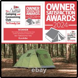 Eurohike Sendero 6 Man Family Tent, Tunnel, Festival Tent, Camping Equipment