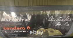 Eurohike Sendero 6 Man Family Tent, Tunnel, Festival Tent, Camping Equipment