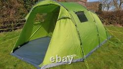 Eurohike Sendero 6 Six berth man person family camping tunnel tent large green