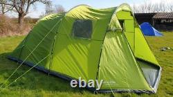 Eurohike Sendero 6 Six berth man person family camping tunnel tent large green