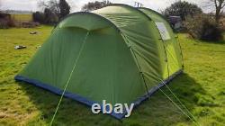 Eurohike Sendero 6 Six berth man person family camping tunnel tent large green