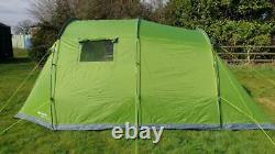 Eurohike Sendero 6 Six berth man person family camping tunnel tent large green