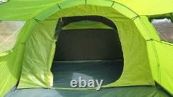 Eurohike Sendero 6 Six berth man person family camping tunnel tent large green