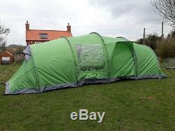 Ex Display Highlander Linden 6man Tent Extra Large Family Tent Tunnel 2 bedrooms