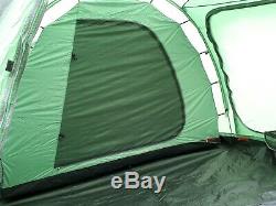 Ex Display Highlander Linden 6man Tent Extra Large Family Tent Tunnel 2 bedrooms