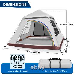 Extra Large Automatic Instant Tent Pop Up Camping Waterproof Family Outdoor Shel