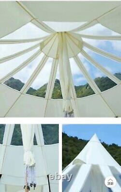 Extra Large Outdoor Rainproof Oxford Cloth Cotton Luxury Camping Yurt 5 Metres