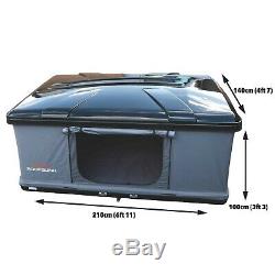 Extra Large RoofBunk Hard Shell Car Roof Top Tent Dark Grey
