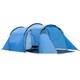 Family 2-room Camping Tent With Front Porch Weather-resistant, Easy Setup