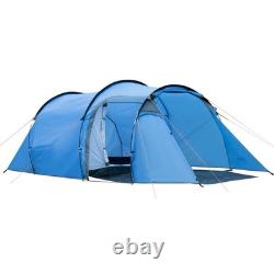 Family 2-Room Camping Tent with Front Porch Weather-Resistant, Easy Setup