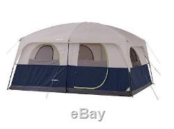 Family Cabin Camping Tent Two 2 Room 10 Person Waterproof Large Dome Heavy Duty