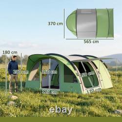 Family Camping Tent Waterproof Tunnel Tent 4 Person