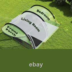 Family Camping Tent Waterproof Tunnel Tent 4 Person