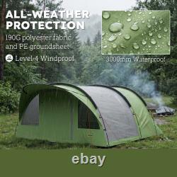 Family Camping Tent Waterproof Tunnel Tent 4 Person
