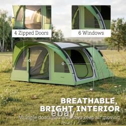 Family Camping Tent Waterproof Tunnel Tent 4 Person