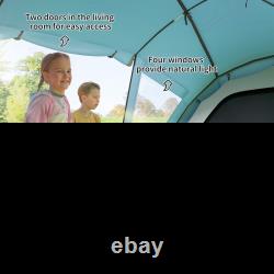 Family Camping Tent with 2 Bedrooms, a Living Room 4-6 Man