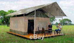 Family Canvas Tent New Waterproof 19.7x13 ft / 6x4 mt Any Color