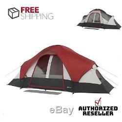Family Multi Room Camping Tent 8-Person Waterproof Cover Outdoor Rain Sun Shade