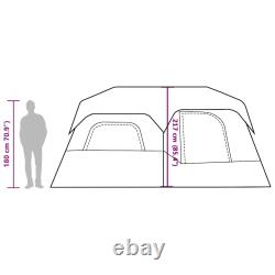 Family Tent 9-Person Lightweight Dome Tent Quick Release Waterproof vidaXL