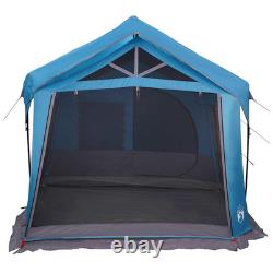 Family Tent Blue Polyester 620x322x240cm XL Large Waterproof Camping Shelter