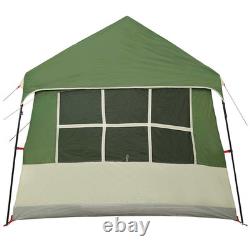 Family Tent Green 12-Person Polyester SteelFrame Waterproof 622x295x238 Foldable