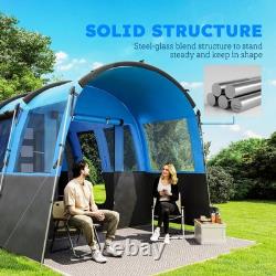 Family Tunnel Tent Camping Hiking 8Person Outdoor Shelter Canopy Sleeping Cabin