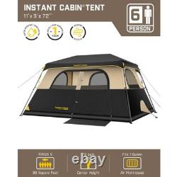 FanttikOutdoor Zeta C6 Pro Max 6 Person Camping Tent 60 Seconds Set Up Windproof
