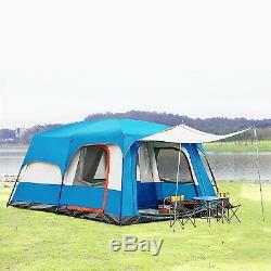 Festival Large Vacation Tunnel Temporary Shelter 2 Sitting Rooms Tent