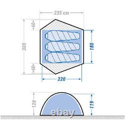 Forclaz Camping Tent Dome Trekking Waterproof 3 Person Mt500