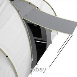 Four-Man Tunnel Tent with Two Bedrooms and Living Room Sports Beach Shelter