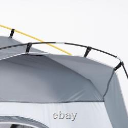 Four Person Pop Up Tent Automatic Camping Shelter Beach Festival Grey Outsunny