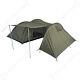 Four Person Tent With Storage Space Olive Green Camping Hiking Outdoor Shelter