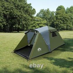 Full Automatic Instant Pop Up 3 Man Camping Tent, Family For Outdoor Car Camping