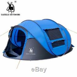 GAZELLE OUTDOORS Camping Tent Large Space 3-4 Persons