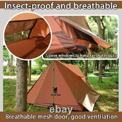 GEERTOP Backpacking Tent, Ultra-Light Bushcraft Shelter 2 Men Tent, Waterproof