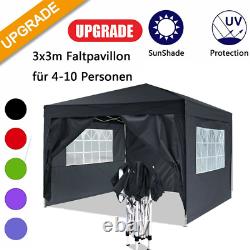 Gazebo Pop Up 3 x3/6m Waterproof Large Tent Wedding Party Camping Party Canopy