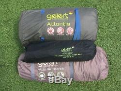 Gelert Atlantis 5 Man Person Berth Large Family tent with groundsheet and porch