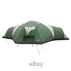 Genuine Peaktop Large 3+1 Room Group Family Camping Tent 8-10 Man Full cover