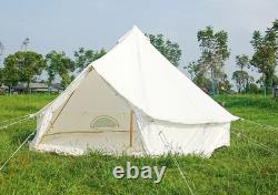 Glamcamp Bell Tent 5M BROWN Cotton Canvas Waterproof Large Tent Glamping Yurt