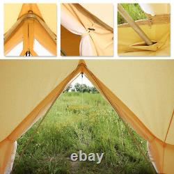 Glamping 6M Bell Tent Canvas Waterproof Party Wedding Large Family British Tents